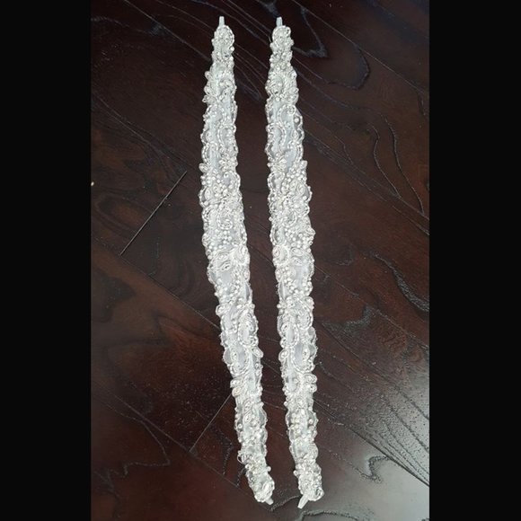 Crystal and beaded sleeves/straps - Picture 2 of 4